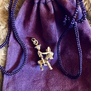 Vintage 1950’s cowboy & Burro sterling silver charm for charm bracelet